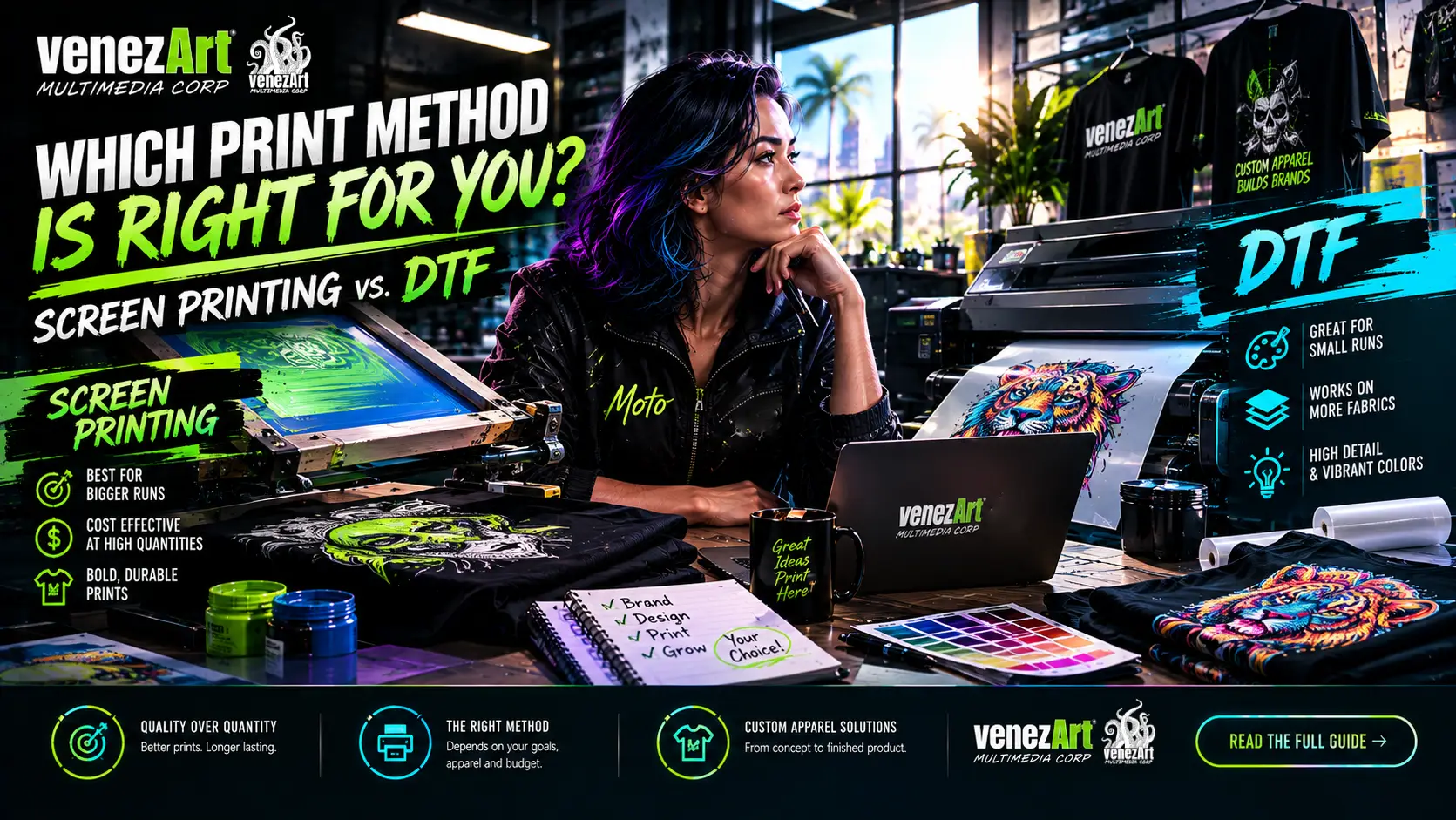 Which Print Method Is Right for You? Screen Printing vs. DTF