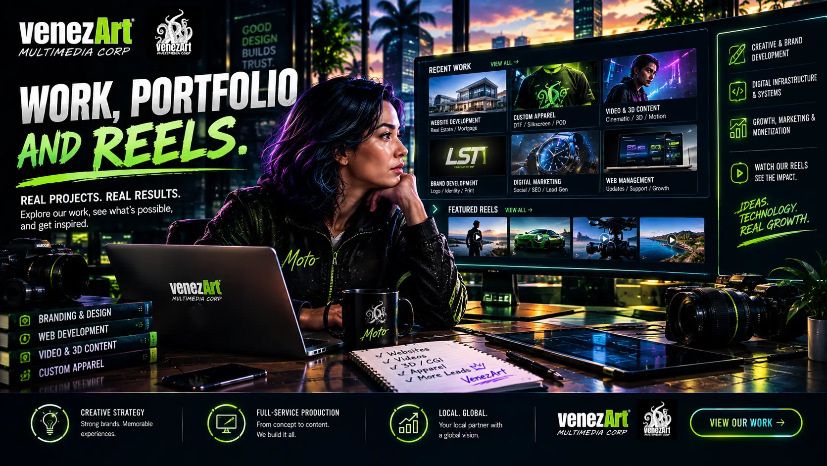 VenezArt Work, Portfolio and Reels